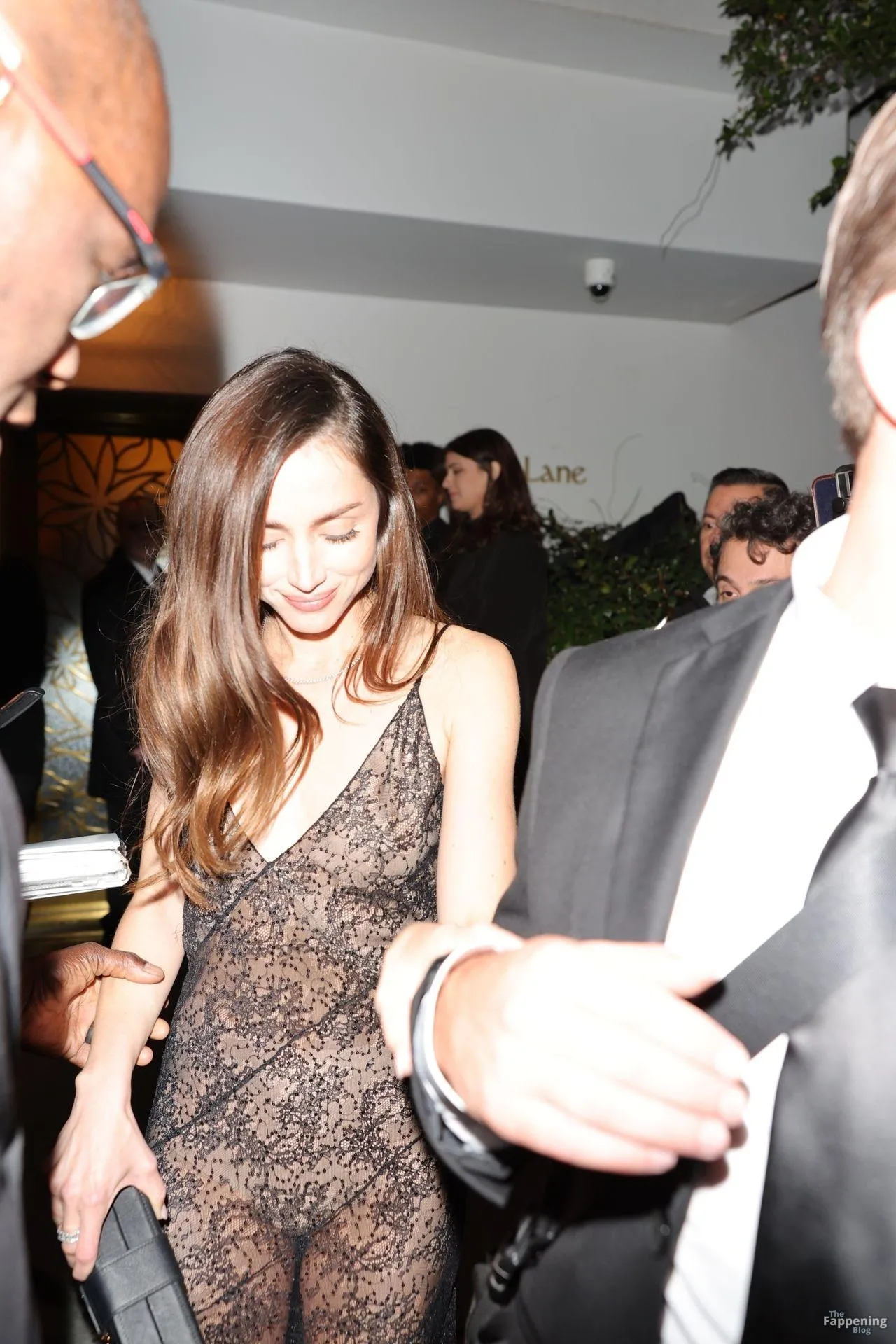 Ana de Armas Leaves Vas J Morgan’s Golden Globes After-Party in a See-Through Dress (48 Photos)