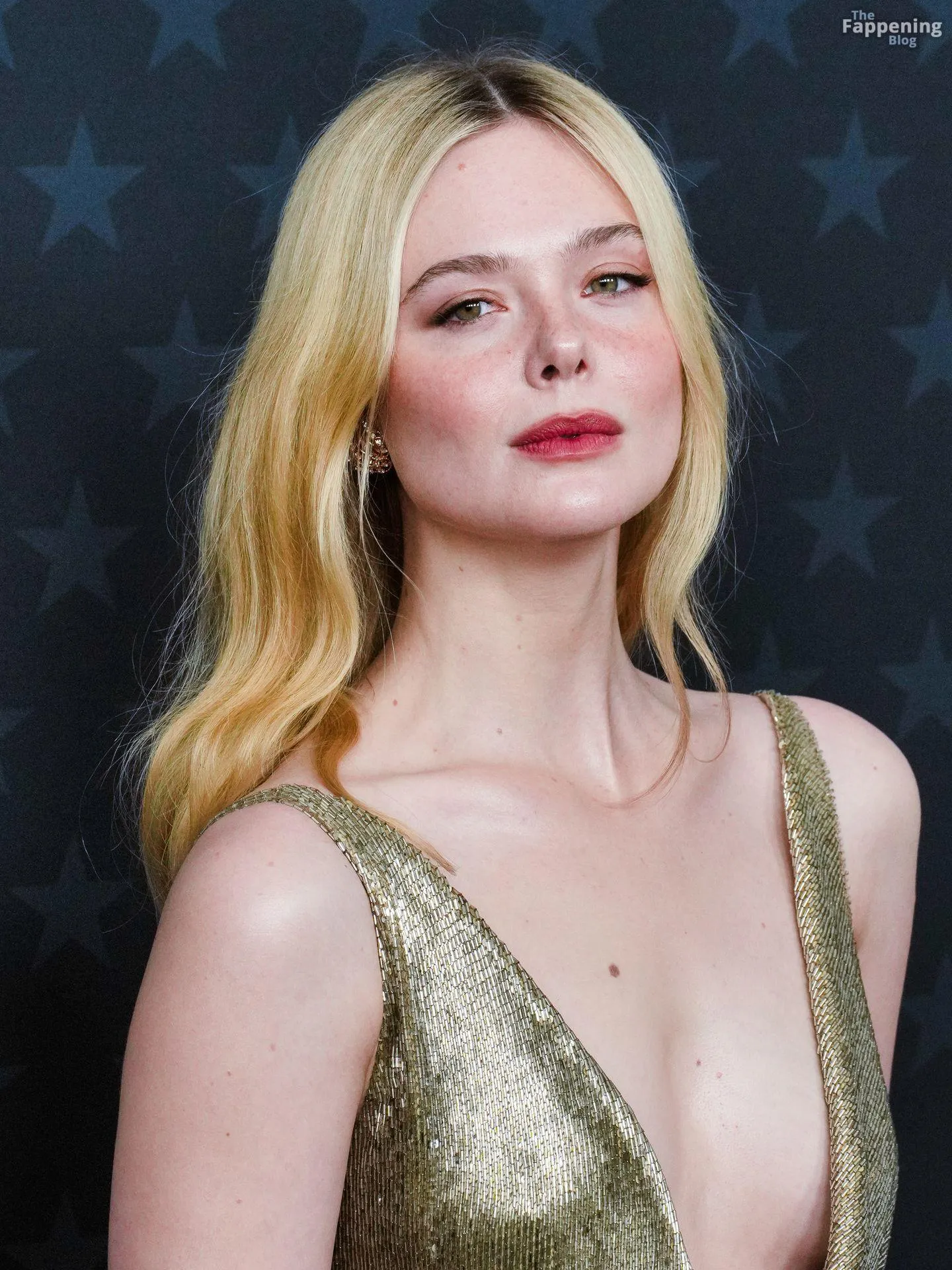 Elle Fanning Stuns in a Vintage Gold Dress at the 2026 Critics Choice Awards (96 Photos)