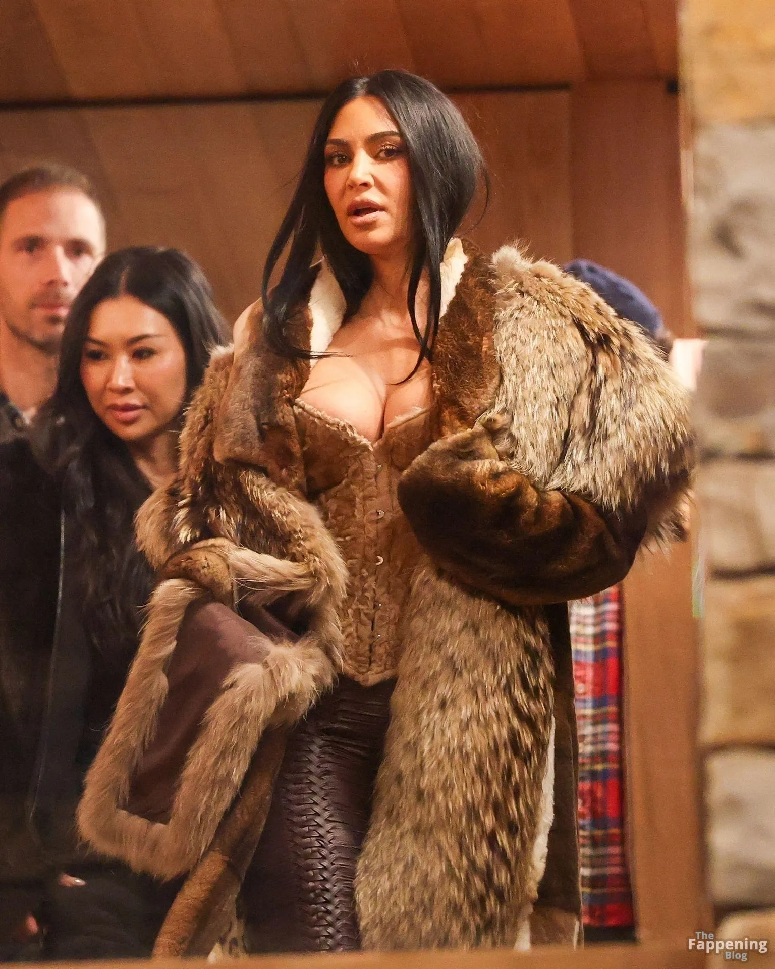 Kim Kardashian Stuns in Fur While Shopping at Prada (60 Photos)