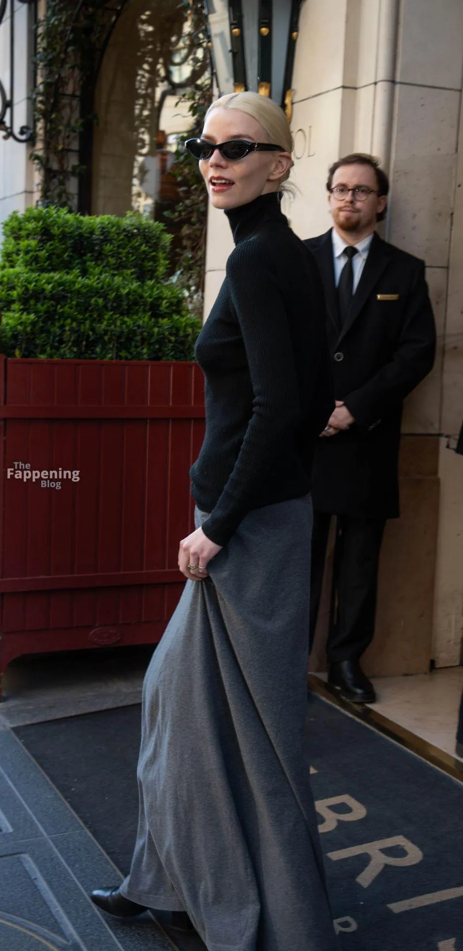 Anya Taylor-Joy Channels Carolyn Bessette Kennedy As She Steps out of Her Hotel Ahead of Paris Fashion Week (16 Photos)