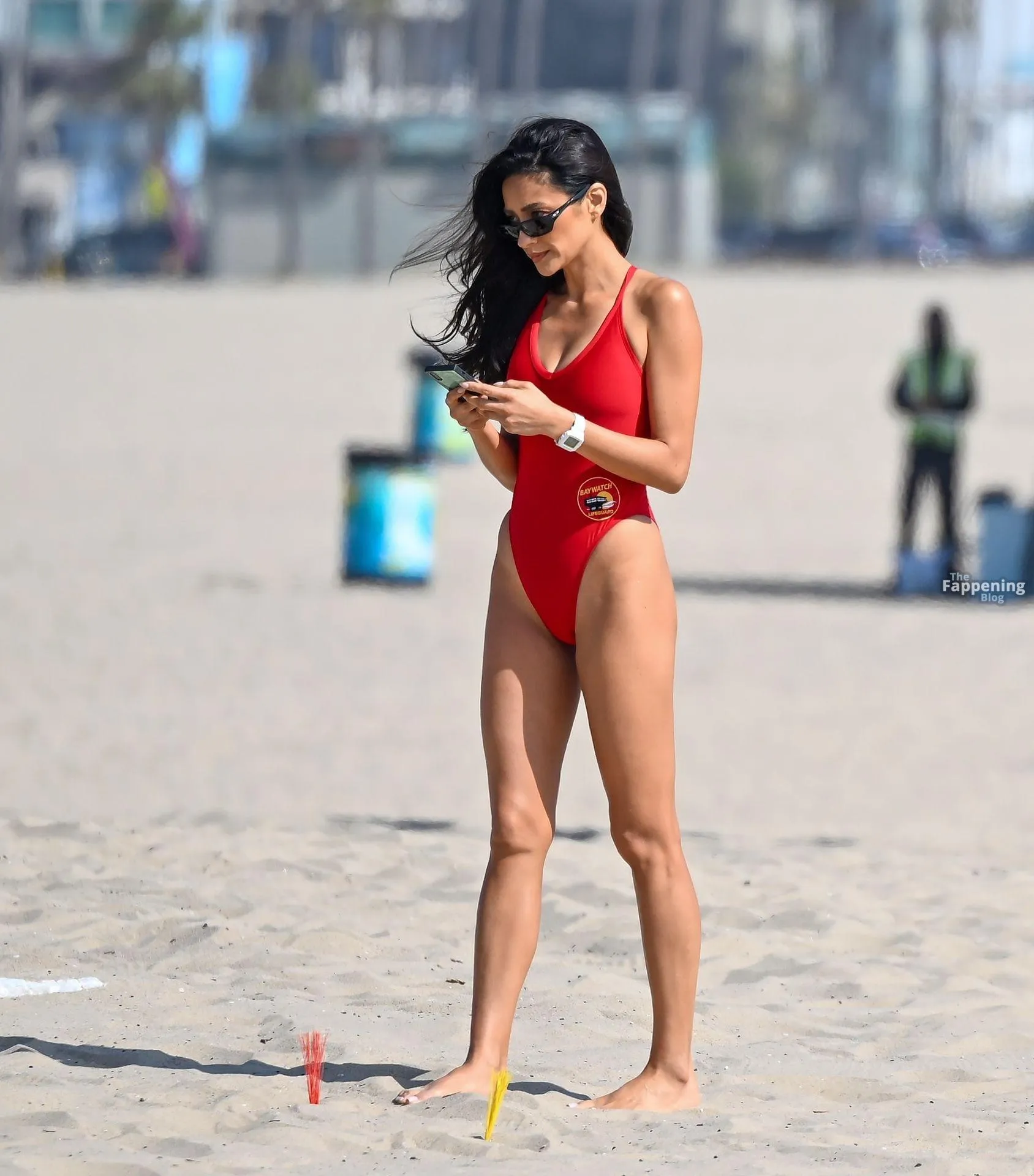 Shay Mitchell & Hassie Harrison Spotted Filming at The Baywatch Set in Venice Beach (37 Photos)